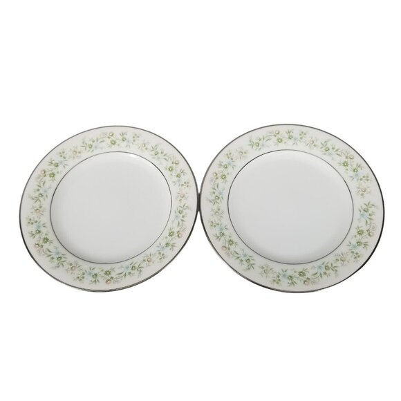 Noritake Savannah Bread & Butter Plates 6.25" Floral Pattern Set Of 2 - Picture 1 of 6